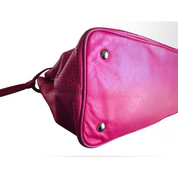 Coach 2013 perforated leather watermelon tote bag - Picture 9 of 10